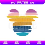 Mickey Sunset SVG Cricut