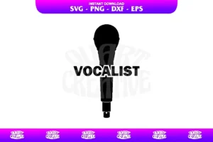 Vocalist SVG Cricut