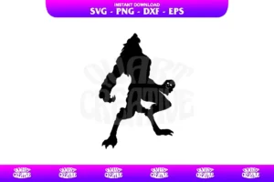 werewolf silhouette svg for cricut
